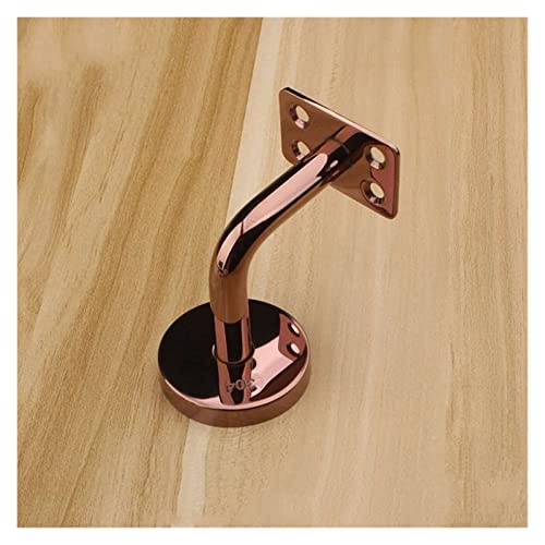 WODBAJ Handlaufhalterung aus glänzendem Gold, robuste Stahlhalterung für Treppengeländer, zur Dekoration von Handläufen, Balustrade (Größe : 60) (60) von WODBAJ