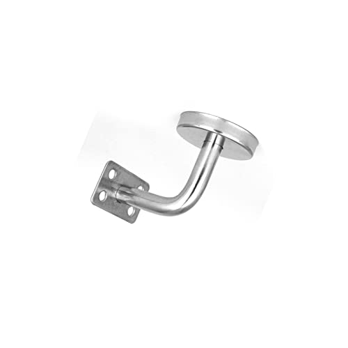 Wandhalter Handlaufstütze aus gebürstetem Edelstahl Treppengeländer Handlaufhalter Handlaufhalter 5 Stück Übergangsstück (Farbe: flach 60x80mm) (gebogen 60x100mm) von WODBAJ