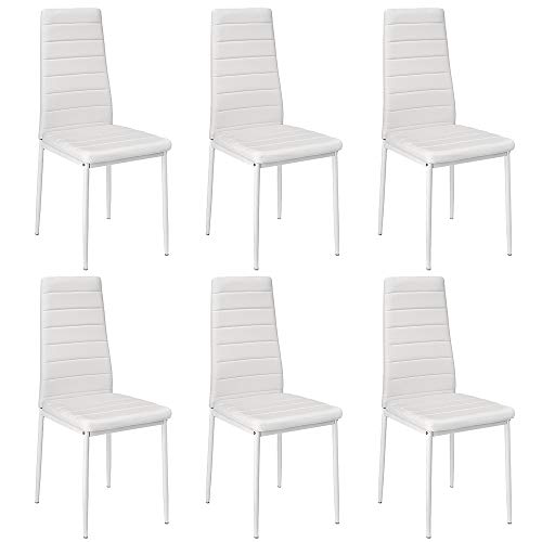 Esszimmerstühle, Esstischstuhl, bequemer gepolsterter Sitz, skandinavischer Stuhl für Esszimmer, Küche und Büro, SGS-geprüft, 42 x 48 x 98 cm, Braun Esszimmerstühle, Esstischstuhl, bequemer gepolsterter Sitz, skandinavischer Stuhl für Esszimmer, Küche und Büro, SGS-geprüft, 42 x 48 x 98 cm, Braun von WODFARR