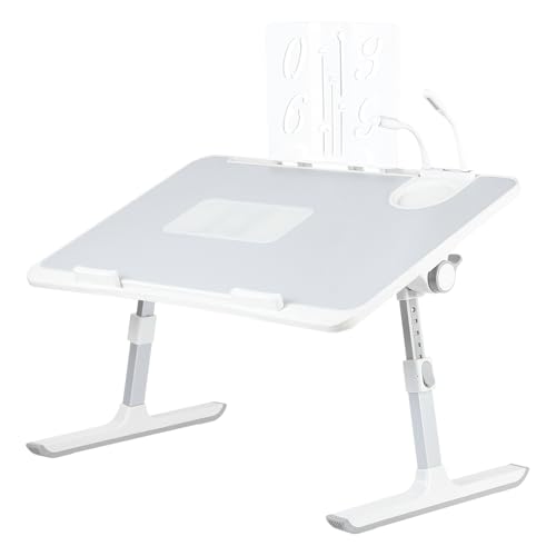 WODFARR Nachttisch, Füße des Kühltisches, anhebbar, 260 – 390 mm, USB-Anschluss, 60 x 40 x 26 – 39 cm, Grau von WODFARR