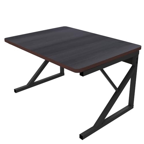 WODFARR Stabiles Regal für Mikrowelle, Halterung für Mikrowelle mit schwerer Belastung, verzinktes Rohr + Kunststoffprojektion + MDF, 54 x 35 x 34,5 cm, Nussbaum, Gelb WODFARR Stabiles Regal für Mikrowelle, Halterung für Mikrowelle mit schwerer Belastung, verzinktes Rohr + Kunststoffprojektion + MDF, 54 x 35 x 34,5 cm, Nussbaum, Gelb von WODFARR