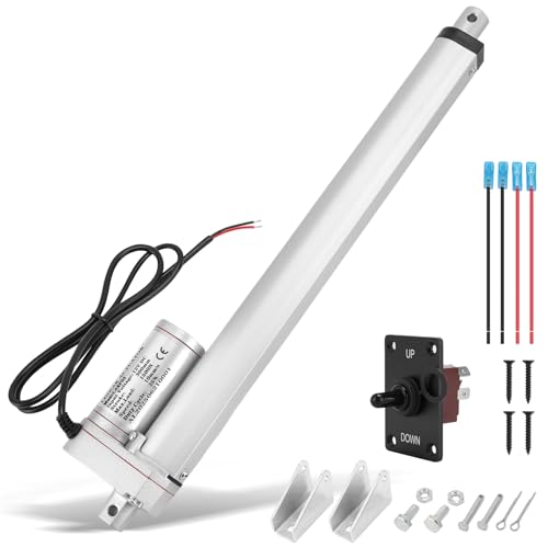 WODHMIEY 1500N Linearantrieb,100/200/300 mm DC 12V Elektrozylinder Set mit manuellem Schalter IP65 10 mm/s Hubmotor für Fensteröffner Sofas Pflegebetten Türen Industrieanlagen DIY Auto Möbel Heben WODHMIEY 1500N Linearantrieb,100/200/300 mm DC 12V Elektrozylinder Set mit manuellem Schalter IP65 10 mm/s Hubmotor für Fensteröffner Sofas Pflegebetten Türen Industrieanlagen DIY Auto Möbel Heben von WODHMIEY