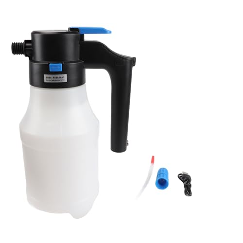 WODHMIEY Elektrische Sprühflasche 1,5L, Automatische Druckerhöhung 2 Bar, 60° Sprühfächer, Wiederaufladbare Batterien, Für Auto-, Haushalts- und Gartenreinigung, Elektrischer Schaumsprüher von WODHMIEY