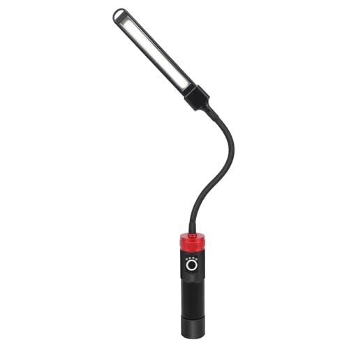 WODHMIEY Flexibles LED-Inspektionslampe, Tragbare Werkstattlampe Mit 18cm Schwanenhals, COB-LEDs, 5000mAh Akku, Magnetbasis Und Zwei Beleuchtungsmodi, Für KFZ-Reparaturen Und Heimgebrauch, Schwarz WODHMIEY Flexibles LED-Inspektionslampe, Tragbare Werkstattlampe Mit 18cm Schwanenhals, COB-LEDs, 5000mAh Akku, Magnetbasis Und Zwei Beleuchtungsmodi, Für KFZ-Reparaturen Und Heimgebrauch, Schwarz von WODHMIEY