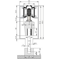 Helm Abdeckkappenpaar 53x91,5 mm, Edelstahl Eff., beidseitig, Glas von WOELM