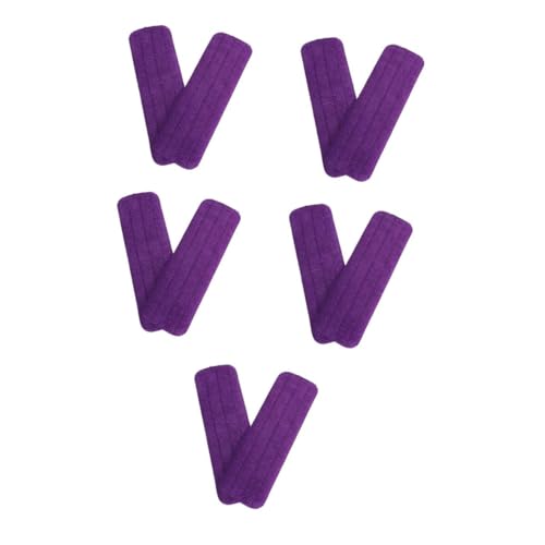 WOFASHPURET 10 Stück Ersatz Wischmopp Pads Mikrofaser Flachmoppköpfe Wiederverwendbar Hochabsorbierend Waschbar Für Haushalt Gewerblich Bodenreinigung Kompatibel Vielseitig von WOFASHPURET
