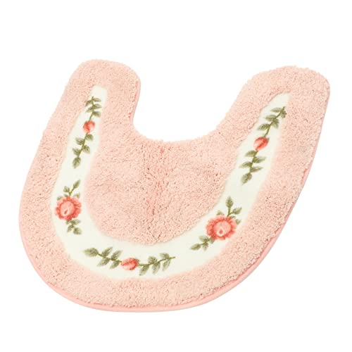 WOFASHPURET 1Stück U Förmige rutschfeste Toilettenmatte Wasserabsorbierende Fußmatte für Bad und Waschbar Langlebig für Senioren und Schwangere Elegantem von WOFASHPURET