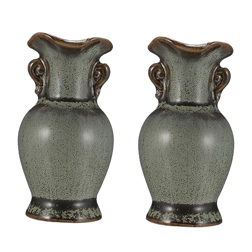WOFASHPURET 2stücke Teiliges Miniatur Keramikvase Einzigartige Tischdeko Für Pflanzen Dekorative Vase Im Rustikalen Boho-Design Für Wohnzimmer Und Esszimmer von WOFASHPURET