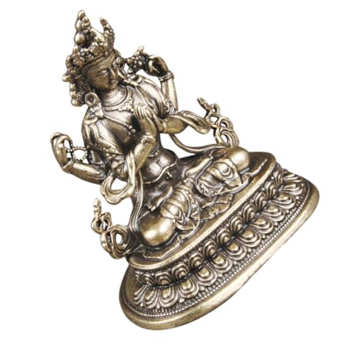 WOFASHPURET Buddha-Statue-Ornament Buddha-Skulptur aus Messing Guan-Yin-Statue aus Messing Bodhisattva-Ornament Buddha Statue Buddha Figuren drinnen Avalokiteshvara China Ornamente schmücken von WOFASHPURET