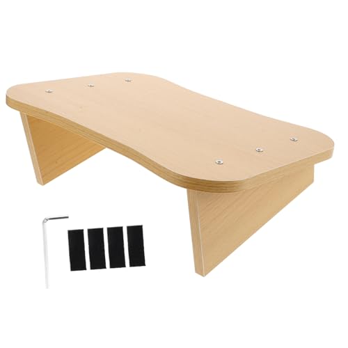 WOFASHPURET Holz Fußstütze für Schreibtisch Tragbarer Fußhocker mit Rutschfester Oberfläche Vielseitig Einsetzbar für Badezimmer Schönheitssalons und Platzsparend und Leicht zu Verstauen von WOFASHPURET