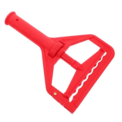 WOFASHPURET Moppklammern Mop -Klemme Moppkopf-Clip-Teil Moppkopf mit festem Clip Moppkopf-Clip ersetzen Moppkopfklemmen mit festem Moppkopf Bodenwischkopfversorgung Moppteil Abs rot von WOFASHPURET