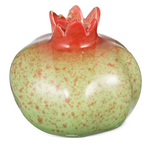 WOFASHPURET Simulation Granatapfelvase Mini-granatapfelvase Granatapfel-tischdekoration Vase in Granatapfelform Granatapfeldekoration Granatapfelschmuck Obstförmige Blumenvase Keramik von WOFASHPURET