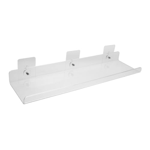 WOFASHPURET Wandregal aus Acryl für Badezimmer Selbstklebendes Bohrfreies Regal zur Aufbewahrung von Duschutensilien Transparentes Wandregal für Kleine Gegenstände Platzsparend und Leicht zu von WOFASHPURET