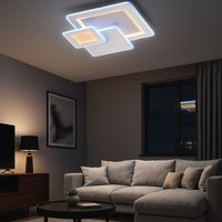 Wofi - Deckenleuchte led mit Fernbedienung Deckenleuchte Esszimmer Modern dimmbar cct, Metall Kunststoff, 36W 2900Lm, LxBxH 48x48x7,5 cm 11860 Wofi - Deckenleuchte led mit Fernbedienung Deckenleuchte Esszimmer Modern dimmbar cct, Metall Kunststoff, 36W 2900Lm, LxBxH 48x48x7,5 cm 11860 von WOFI
