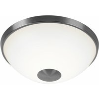 Deckenleuchte rund weiß Wohnzimmerleuchte Decke led Deckenlampe Modern, Nickel-matt,1x led 11W 820Lm warmweiß, DxH 30x11 cm Deckenleuchte rund weiß Wohnzimmerleuchte Decke led Deckenlampe Modern, Nickel-matt,1x led 11W 820Lm warmweiß, DxH 30x11 cm von WOFI