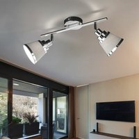 Deckenstrahler zoon 2-flammig mit Stoffschirmen in Grau, Breite 36,5cm Deckenstrahler zoon 2-flammig mit Stoffschirmen in Grau, Breite 36,5cm von WOFI