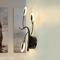 LED Wandlampe GORI Rostbraun Floral Modern von WOFI