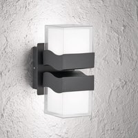 LED Wandlampe außen Up Down eckig IP54 Schwarz LED Wandlampe außen Up Down eckig IP54 Schwarz von WOFI