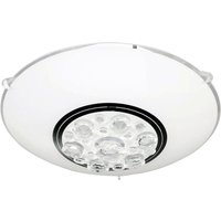 Wofi - led Decken Leuchte rund Beleuchtung Glas Kristalle klar weiss Strahler Lampe 922101060250 von WOFI