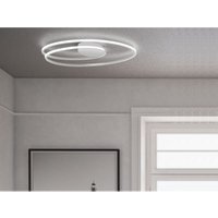 Led Deckenleuchte nia flach dimmbar Weiß, Breite 61cm Led Deckenleuchte nia flach dimmbar Weiß, Breite 61cm von WOFI