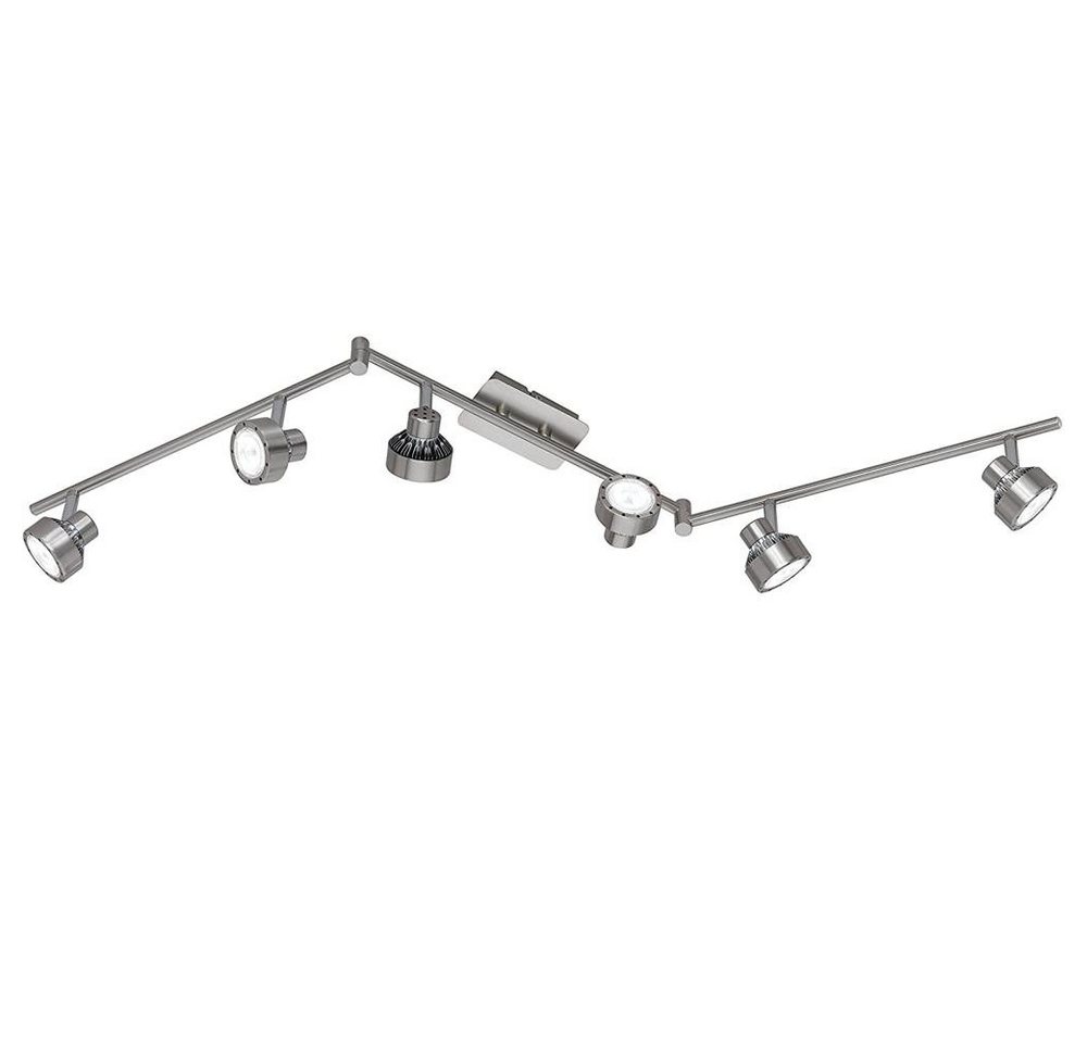 WOFI Deckenleuchten Wofi Local Deckenleuchte LED Spot 6-flg Metall warmweiß 6x6W 9288.06.5 von WOFI