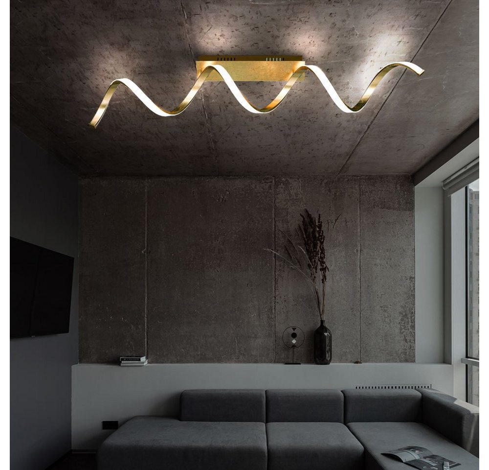 WOFI LED Deckenleuchte, LED-Leuchtmittel fest verbaut, Warmweiß, Deckenleuchte Deckenlampe Wohnzimmerleuchte, Designleuchte von WOFI