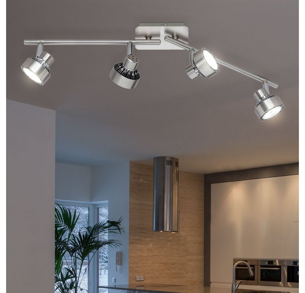 WOFI LED Deckenleuchte, Leuchtmittel inklusive, Warmweiß, Spotleiste Deckenleuchte Deckenlampe Wohnzimmer leuchte von WOFI