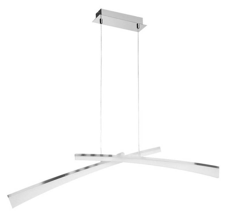 WOFI LED-Hängeleuchte, LED-Leuchtmittel fest verbaut, Warmweiß, LED Hängeleuchte Esstisch Pendelleuchte silber Modern von WOFI