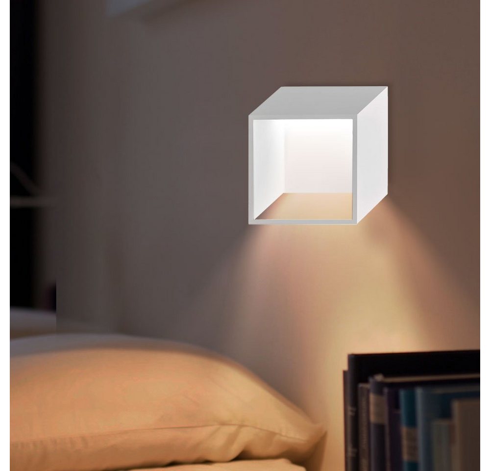 WOFI LED Wandleuchte, LED-Leuchtmittel fest verbaut, Warmweiß, Wandlampe Innen LED Modern Flurlampe Wand LED Lampe Treppenhaus von WOFI