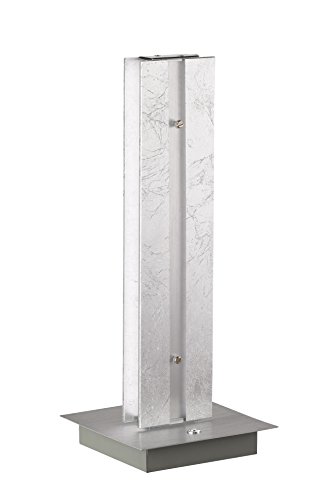 Wofi Tischleuchte, Aluminium, Integriert, 12 W, Silber, 15 x 15 x 37 cm von Wofi
