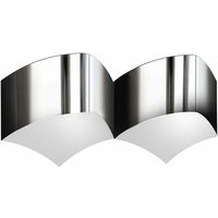 Wofi - Wandleuchte 2 Flammig Flurleuchte Chrom Wandlampe Wohnzimmerleuchte, 2x G9 Fassungen, LxBxH 45x11x18,5 cm von WOFI