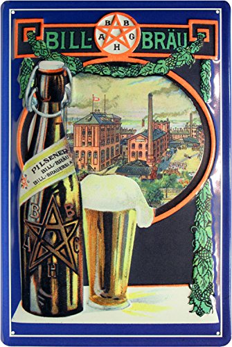 Bill - Bräu Bier Beer Nostalgie Reklame Blechschild 20x30 Blech 1508 Bill - Bräu Bier Beer Nostalgie Reklame Blechschild 20x30 Blech 1508 von WOGEKA ART