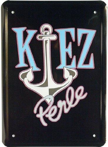 Blechschild 15 x 21 cm "Kietz Perle" Hamburg Reklame Retro Nostalgie MJ 04 von WOGEKA ART