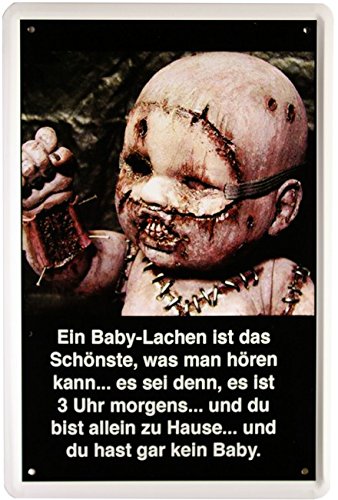 Blechschild Baby Horror 20 x 30cm Reklame Retro Blech 1224 Blechschild Baby Horror 20 x 30cm Reklame Retro Blech 1224 von WOGEKA ART
