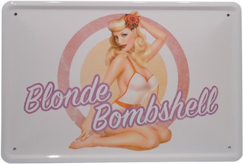 Blechschild PinUp Girl Blonde Bombshell 20 x 30cm Reklame Retro Blech 905 Blechschild PinUp Girl Blonde Bombshell 20 x 30cm Reklame Retro Blech 905 von WOGEKA ART