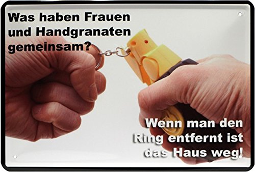 Frauen und Handgranaten Witziges Blechschild 20 x 30 Retro Blech 1501a Frauen und Handgranaten Witziges Blechschild 20 x 30 Retro Blech 1501a von WOGEKA ART