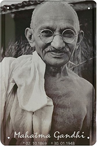 Mahatma Gandhi Freiheitskämpfer Indien Blechschild 20 x 30 Retro Blech 1733 Mahatma Gandhi Freiheitskämpfer Indien Blechschild 20 x 30 Retro Blech 1733 von WOGEKA ART