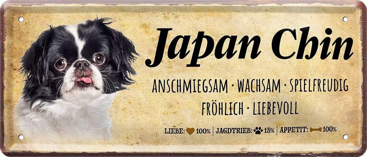 WOGEKA ART Metallbild Hunde-Rassen Steckbrief Blechschild Haustier Hund Deko, Japan Chin WOGEKA ART Metallbild Hunde-Rassen Steckbrief Blechschild Haustier Hund Deko, Japan Chin von WOGEKA ART
