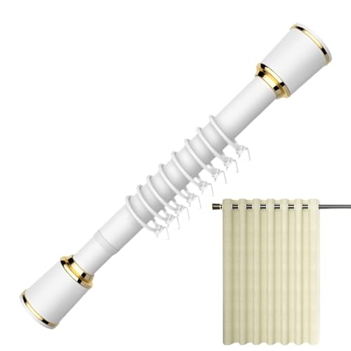 70-510cm Gardinenstange Ausziehbar Teleskopstange, Rohrdurchmesser 33mm, Ohne Bohren Duschvorhangstange, Rostfreier, Anti-Rutsch, Für Kleiderschrank, Duschraum (Color : White, Size : 390-510cm/155-2 70-510cm Gardinenstange Ausziehbar Teleskopstange, Rohrdurchmesser 33mm, Ohne Bohren Duschvorhangstange, Rostfreier, Anti-Rutsch, Für Kleiderschrank, Duschraum (Color : White, Size : 390-510cm/155-2 von WOGTITYI
