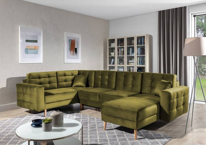 WOHNKLUSIV Wohnlandschaft Wohnlandschaft ASOLA mit Schlaffunktion / UNIVERSAL aufbaubar, Schlaffunktion von WOHNKLUSIV
