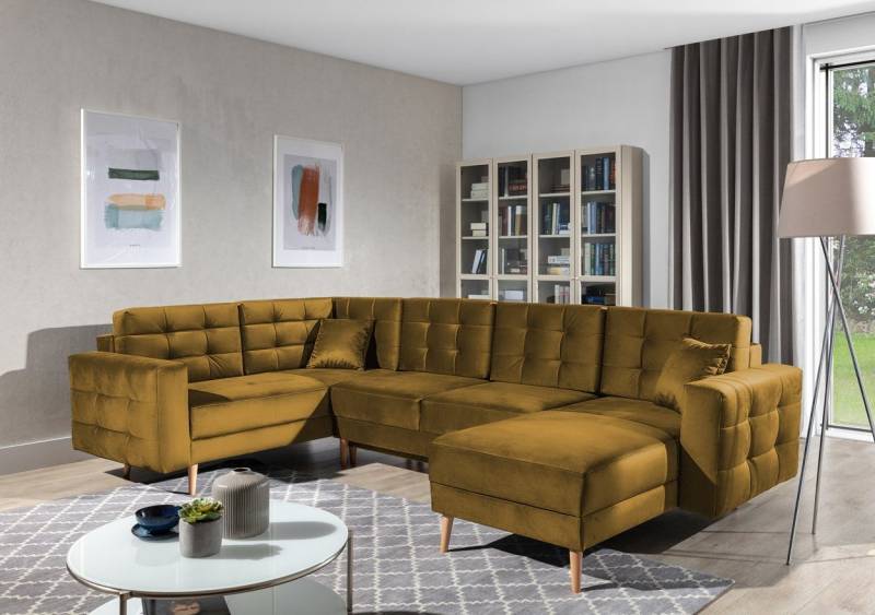 WOHNKLUSIV Wohnlandschaft Wohnlandschaft ASOLA mit Schlaffunktion / UNIVERSAL aufbaubar, Schlaffunktion von WOHNKLUSIV
