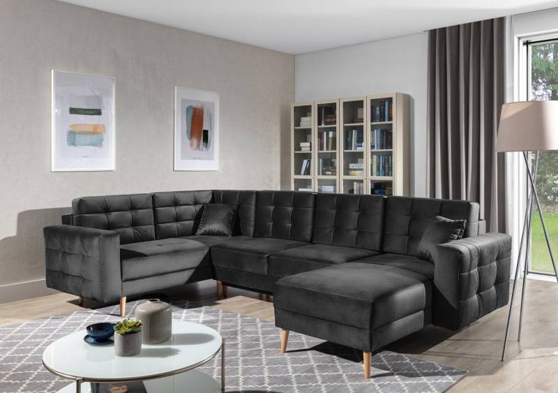WOHNKLUSIV Wohnlandschaft Wohnlandschaft ASOLA mit Schlaffunktion / UNIVERSAL aufbaubar, Schlaffunktion von WOHNKLUSIV