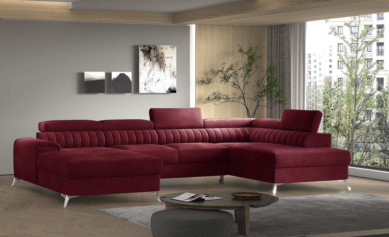 WOHNKLUSIV Wohnlandschaft Wohnlandschaft Cremona mit Schlaffunktion und Bettkasten, mit Schlaffunktion von WOHNKLUSIV