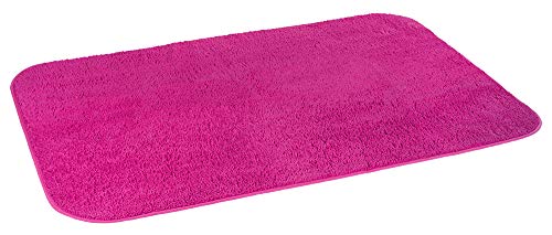 WOHNWOHL® Flauschiger Supersoft Teppich I für Wohnzimmer, Schlafzimmer, Arbeitszimmer und Kinderzimmer I waschbar I rutschfest I Ökotex Zertifiziert I Größe: 120x180 cm I Farbe: Fuchsia von WOHNWOHL