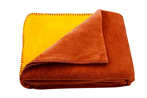 WOHNWOHL® Kuscheldecke 150x200cm • Weiche Tagesdecke • Sofadecke • Wohndecke • Winterdecke • Ökotex Zertifizierte Baumwolldecke • Farbe: Dunkelrosa/Hellrosa von WOHNWOHL
