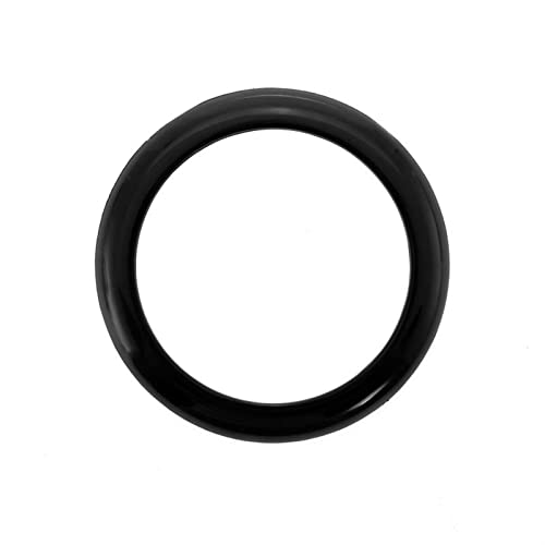 WOHOOD Auto Dekorieren Auto Hinten Emblem Ring Zierleiste Logo Rahmenabdeckung Für BMW 1er F20/F21 2011-2019 3D Außen Kofferraum Emblem Aufkleber (Color : Schwarz) von WOHOOD