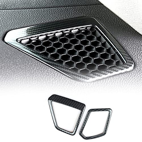 WOHOOD Auto Dekorieren Auto-Klimaanlage Air Outlet Panel Frame Trim Cover LHD Für BMW 3er G20 G28 2020 (Color : Carbon Black) von WOHOOD