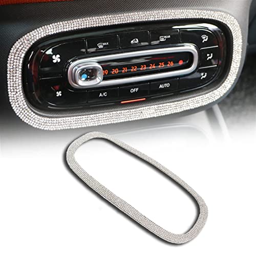 WOHOOD Auto Dekorieren Für Benz Für Smart 453 Fortwo Forfour Diamant Dekorativer Aufkleber Klimaanlage Panel 3D Glänzende Strass-Innenmodifikation von WOHOOD
