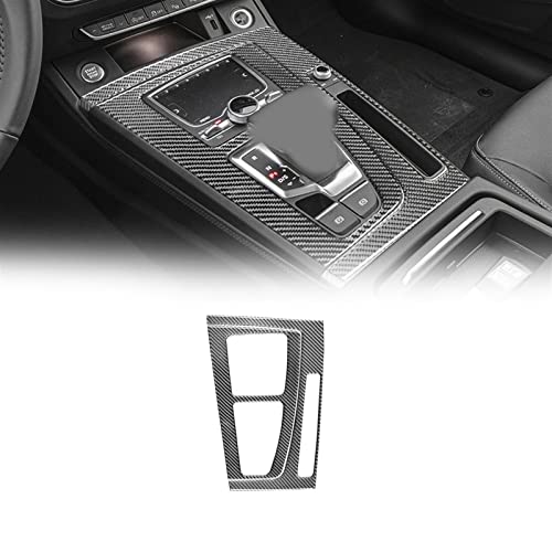 WOHOOD Carbon Fiber Innen Für Audi Q5 2018 2019 2020 2021 2022 2023 Auto Zentrale Steuerung Getriebe Shift Panel Abdeckung Trim Aufkleber Dekoration von WOHOOD