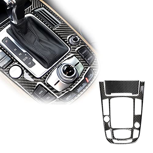 Real Carbon Fiber Für Audi A4 B8 A5 2009 2010-2016/ Q5 2010-2018 Mittelkonsole Gangschaltung Panel Abdeckung Rahmen Trim (Color : D) von WOHOOD